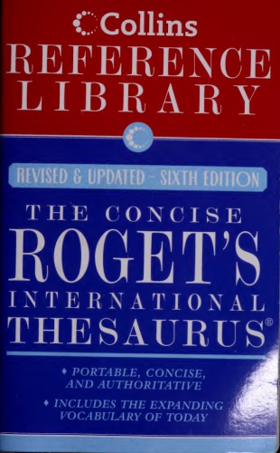The Concise Rogets International Thesaurus 6th Ed Rev Updated Barbara Ann Kipfer