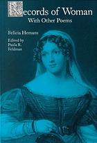 Records Of Woman With Other Poems Felicia Hemans