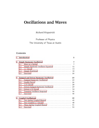 Oscillations And Waves Richard Fitzpatrick