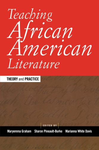 Teaching African American Literature Theory And Practice Davis