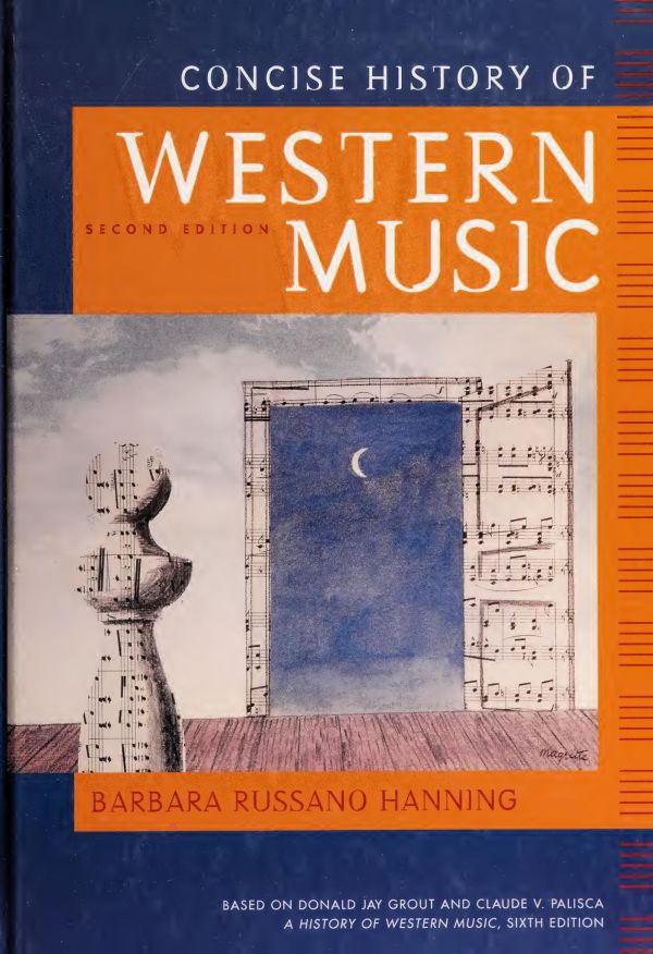Concise History Of Western Music Second Edition Barbara Russano Hanning