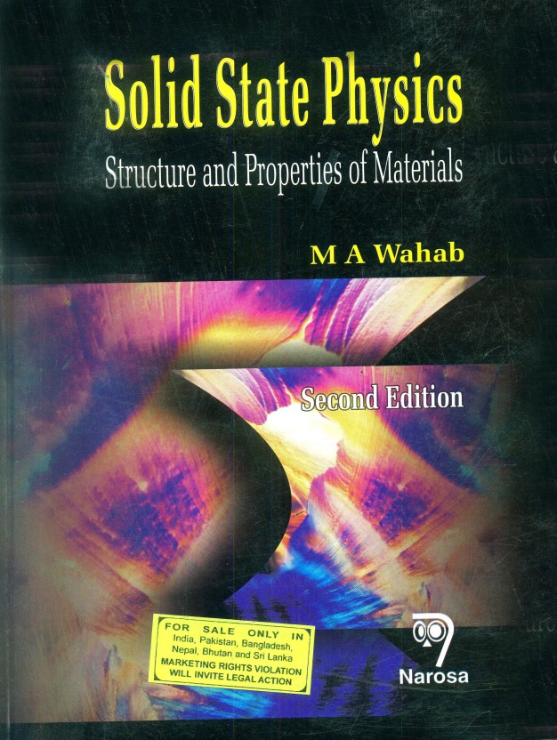 Solid State Physics Structure And Properties Of Materials Second Edition Ma Wahab