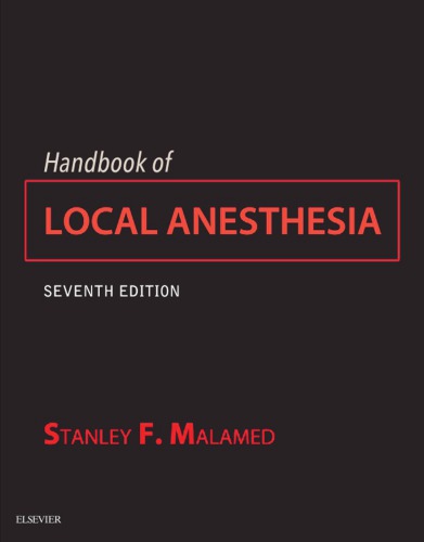 Handbook Of Local Anesthesia 7th Edition Stanley Malamed
