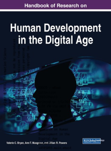 Handbook Of Research On Human Development In The Digital Age Valerie C Bryan