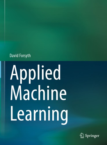 Applied Machine Learning David Forsyth