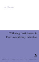 Widening Participation In Postcompulsory Education Thomas L
