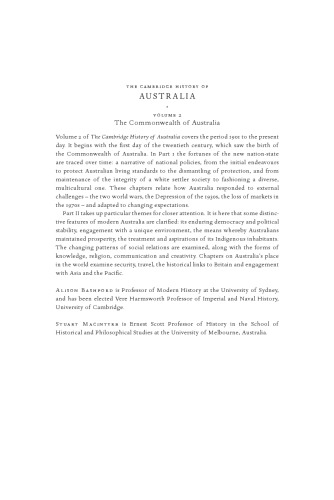 The Cambridge History Of Australia Volume 2 The Commonwealth Of Australia 2013 Alison Bashford