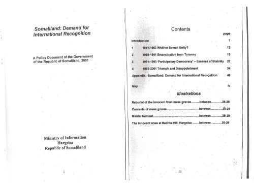 Somaliland Demand For International Recognition Coll