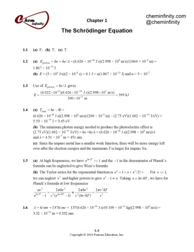 Solutions Manual To Quantum Chemistry 7th Ira N Levine