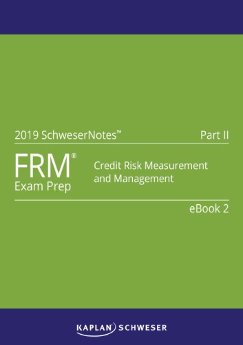 Frmiibook 2credit Risk Measurement And Management Kaplan Schweser