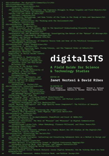 Digitalsts A Field Guide For Science Technology Studies Janet Vertesi