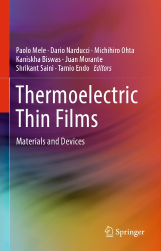 Thermoelectric Thin Films Materials And Devices Paolo Mele Dario Narducci