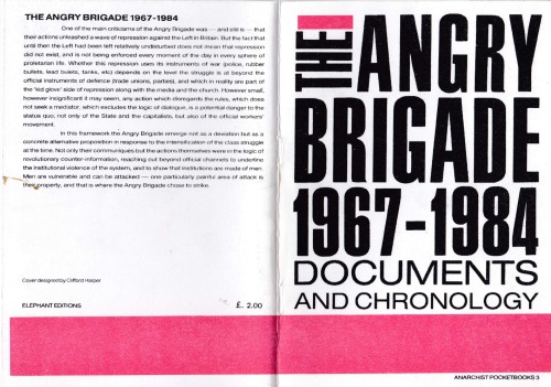 The Angry Brigade 19671984 Documents And Chronology 3rd Edition Jean Weir
