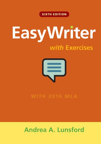Easywriter With Exercises Andrea A Lunsford