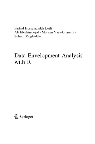 Data Envelopment Analysis With R Farhad Hosseinzadeh Lotfi Ali Ebrahimnejad
