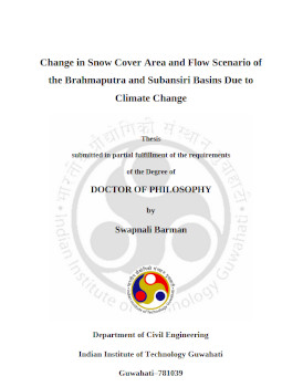 Change In Snow Cover Area And Flow Scenario Of The Brahmaputra Swapnali Barman