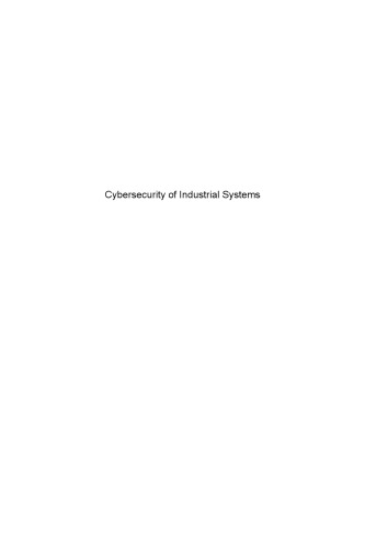 Cybersecurity Of Industrial Systems Jeanmarie Flaus