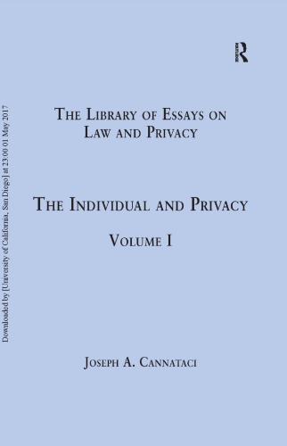 The Individual And Privacy Joseph A Cannataci