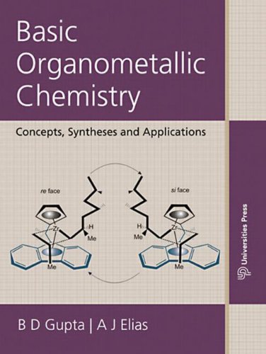 Basic Organometallic Chemistry Concepts Syntheses And Applications 1st Edition B D Gupta