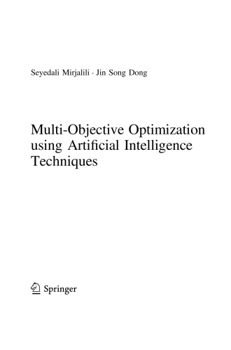 Multiobjective Optimization Using Artificial Intelligence Techniques Seyedali Mirjalili
