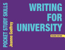 Writing For University Reprint Revised Godfrey J