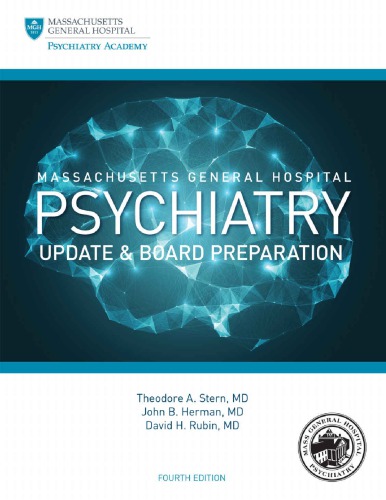 Massachusetts General Hospital Psychiatry Update Board Preparation 4th Edition Theodore A Stern
