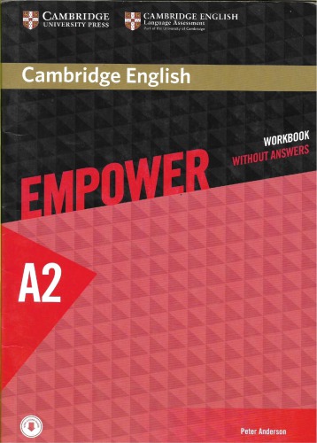 Cambridge English Empower A2 Elementary Workbook Without Answers 2015th Edition Peter Anderson
