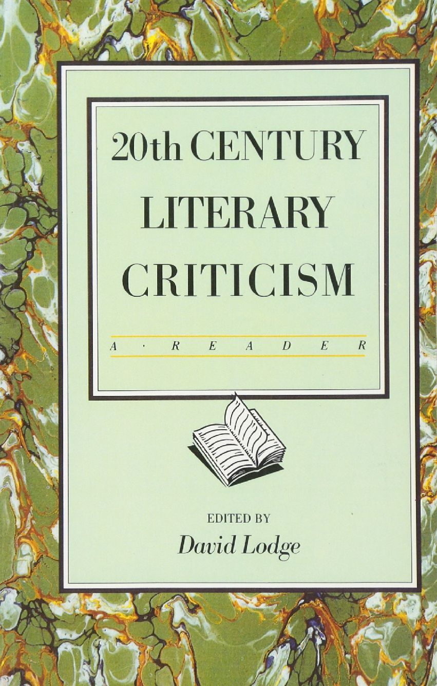 Twentieth Century Literary Criticism David Lodge