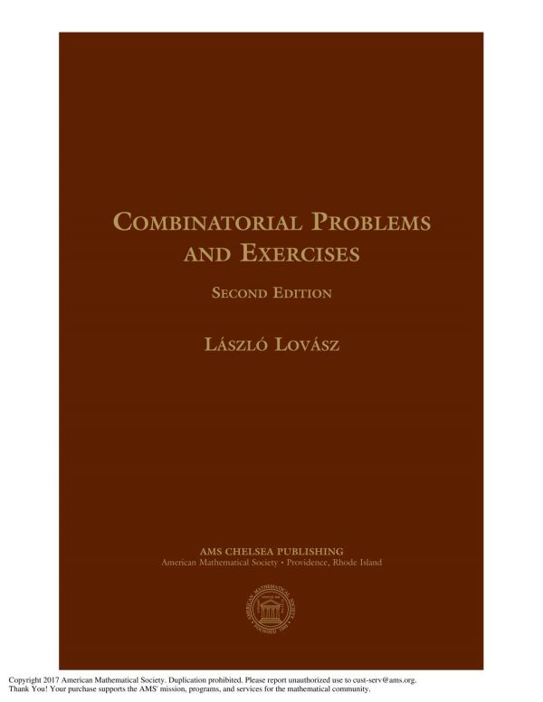 Combinatorial Problems And Exercises 2 With Corrections László Lovász
