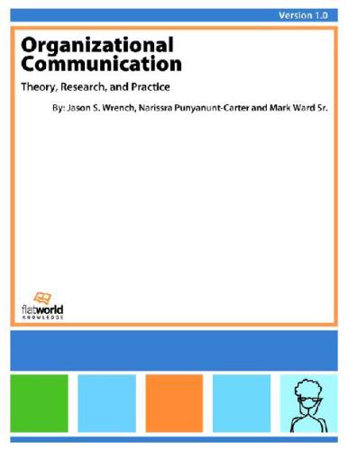 Organizational Communication Theory Research And Practice 10 Jason S Wrench Kristen Lynn Majocha Narissra Punyanunt Carter