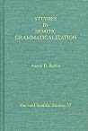 Studies In Semitic Grammaticalization Aaron D Rubin