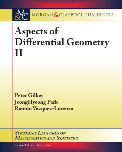 Aspects Of Differential Geometry Ii 1st Edition Peter Gilkey