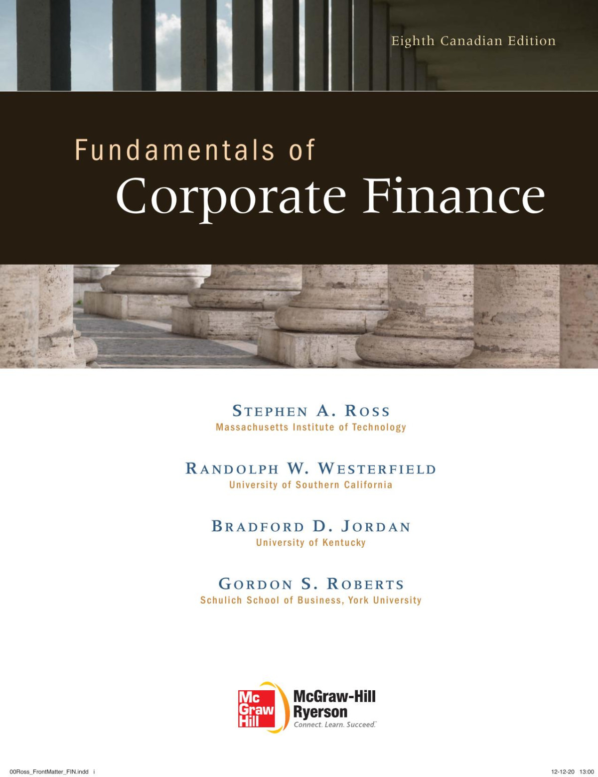 Fundamentals Of Corporate Finance 8th Canadian Stephen A Ross