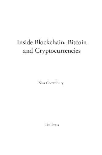 Inside Blockchain Bitcoin And Cryptocurrencies Niaz Chowdhury
