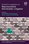 Research Handbook On Representative Shareholder Litigation Sean Griffith Jessica Erickson David H Webber Verity Winship