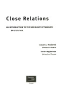 Close Relations An Introduction To The Sociology Of Families Illustrated Mcdaniel