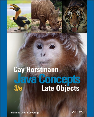 Java Concepts 3rd Ed 3rd Edition Cay Horstmann