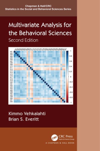 Multivariate Analysis For The Behavioral Sciences 2nd Kimmo Vehkalahti