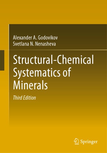 Structuralchemical Systematics Of Minerals 3rd Edition Godovikov
