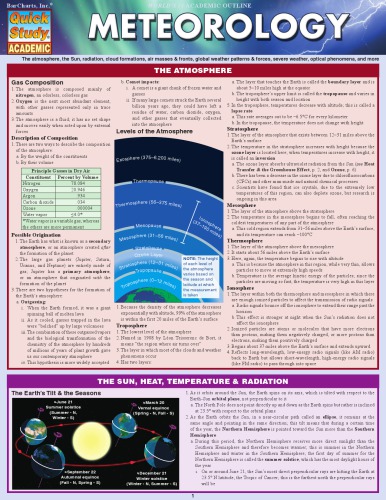 Barcharts Quickstudy Meteorology Michael Ruggie