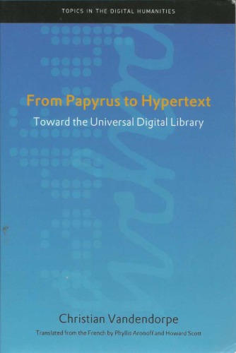 From Papyrus To Hypertext 1st Edition Christian Vandendorpe