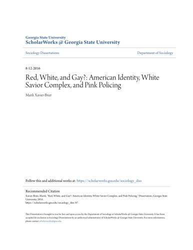 Red White And Gay American Identity White Savior Complex And Pink Policing Marik Xavierbrier
