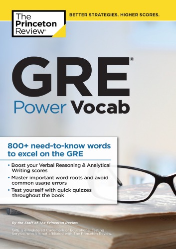 Gre Power Vocab The Princeton Review