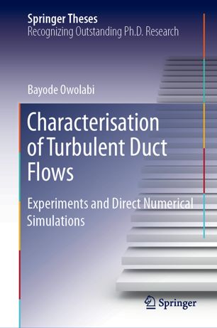 Characterisation Of Turbulent Duct Flows Experiments And Direct Numerical Simulations 1st Ed Bayode Owolabi