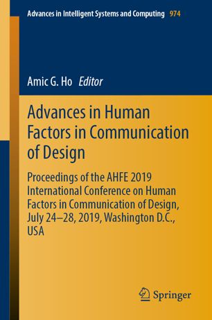 Advances In Human Factors In Communication Of Design Proceedings Of The Ahfe 2019 International Conference On Human Factors In Communication Of Design July 2428 2019 Washington Dc Usa 1st Ed Amic G Ho