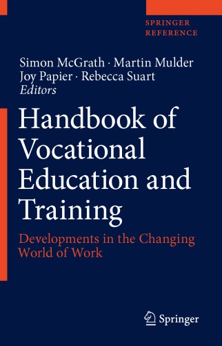 Handbook Of Vocational Education And Training 1st Ed Simon Mcgrath