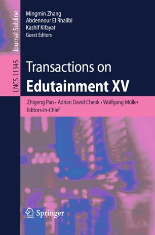 Transactions On Edutainment Xv 1st Ed Zhigeng Pan Adrian David Cheok