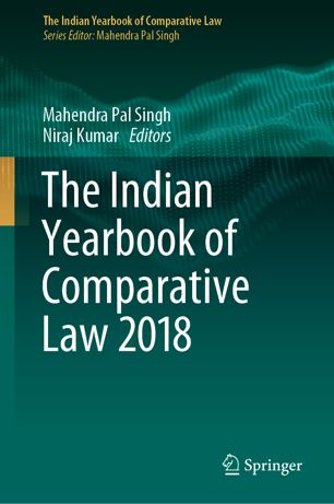 The Indian Yearbook Of Comparative Law 2018 1st Ed Mahendra Pal Singh