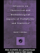 Advances On Theoretical And Methodological Aspects Of Probability And Statistics First Edition Balakrishnan