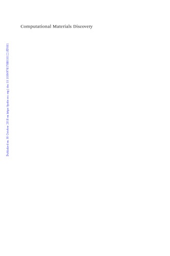 Computational Materials Discovery Kvashnin Alexander G Oganov